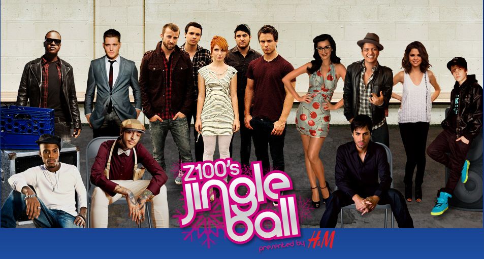 The Z100 Jingle Ball annual New York Christmas charity concert in 2010 is on 